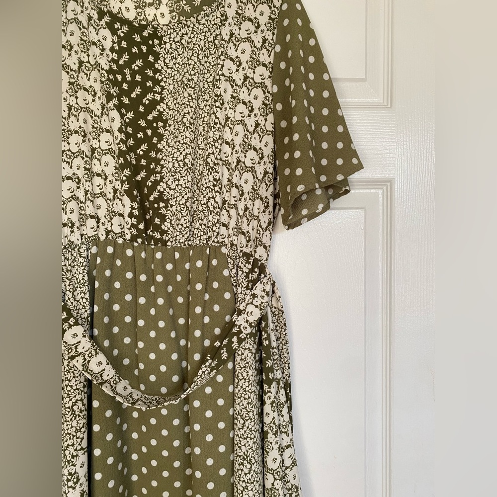 Roolee Multi Pattern Aline Spring Dress - Picture 2 of 4
